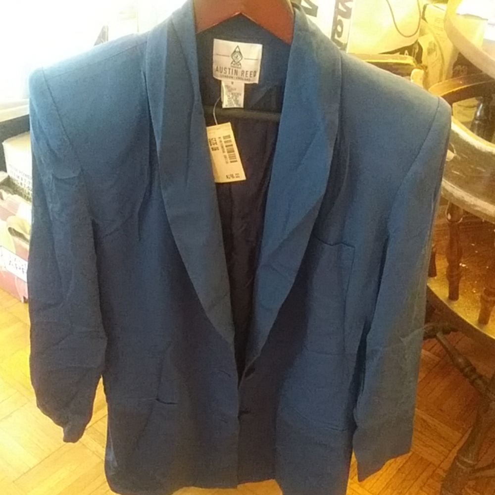 Auston Reed blue Silk blazer size 8